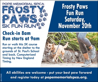 Frosty Paws 5K Fun Run