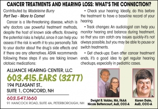 Cancer Treatments And Hearing Loss: What's The Connection