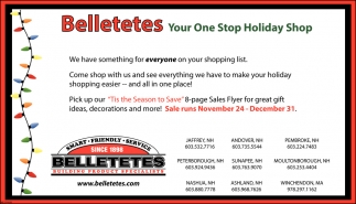 Your One Stop Holiday Shop
