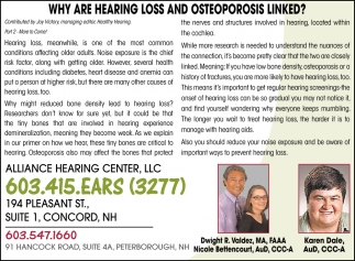 Why Are Hearing Loss And Osteoporsis Linked?