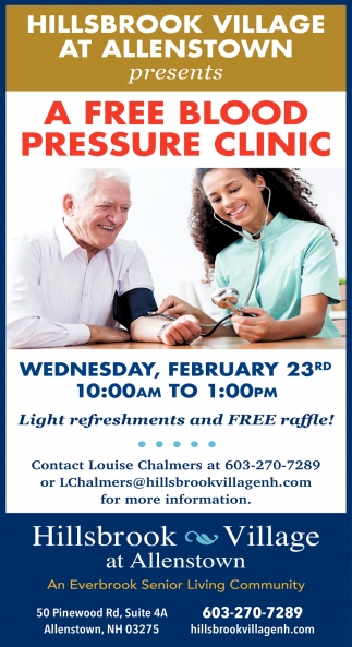 A Free Blood Pressure Clinic