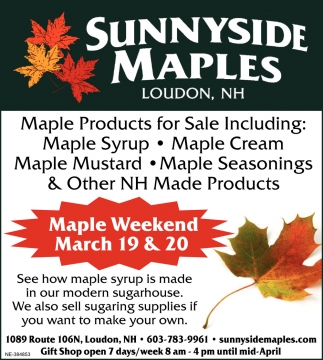 Maple Products For Sale
