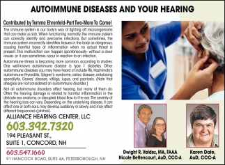 Autoimmune Diseases And Your Hearing