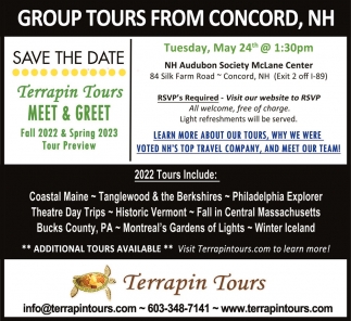 Group Tours Departing From New Hampshire