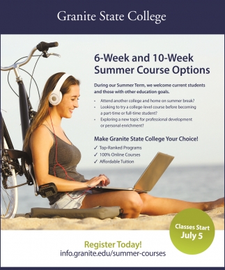 6-Week And 10-Week Summer Course Options