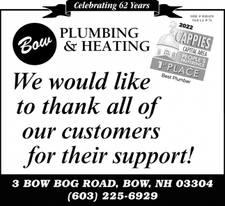 We Would Like to Thank All of Our Customers for Their Support!