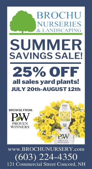 Summer Savings Sale!