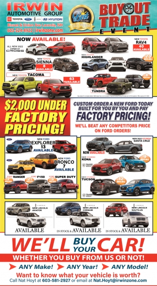 Factory Pricing!
