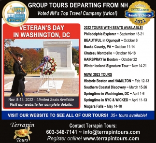 Group Tours Departing From New Hampshire