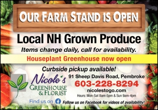 Our Farm Stand Is Open