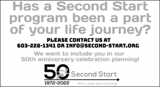 Has A Second Start Program Been A Part Of Your Life Journey?