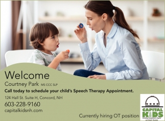 Call Today To Schedule Your Child's Speech Therapy Appointment