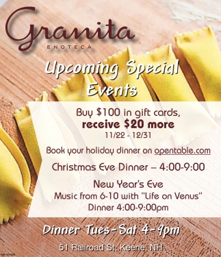 Upcoming Special Events