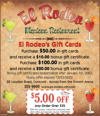 El Rodeo's Gift Cards