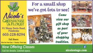 For A Small Shop We've Got Lots To See!