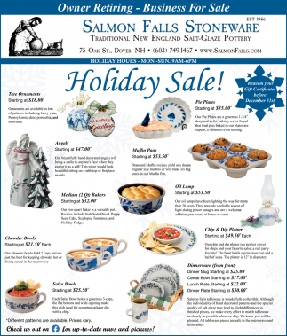 Holiday Sale!