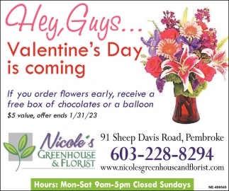 Hey, Guys... Valentine's Day Is Coming