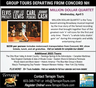 Group Tours Departing From Concord NH