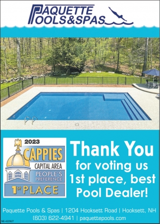 Thank You For Voting Us 1st Place, Best Pool Dealer!