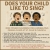 Does Your Child Like to Sing?