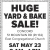 Huge Yard & Bake Sale!