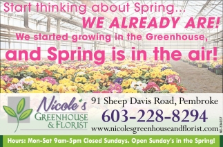 Start Thinking About Spring We Already Are!