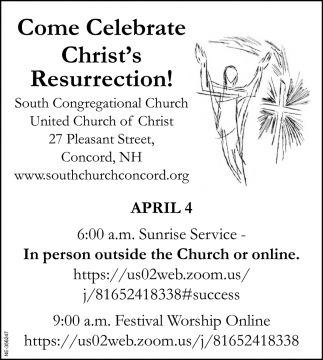 Come Celebrate Christ's Resurrection!