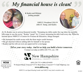 My Financial House Is Clean!