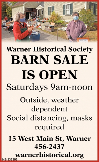 Barn Sale Is Open