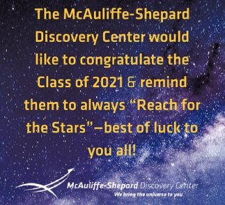  McAuliffe-Shepard Discovery Center Like To Congratulate The Class Of 2021