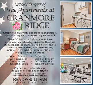 Discover The Spirit Of The Apartments at Cranmore Ridge