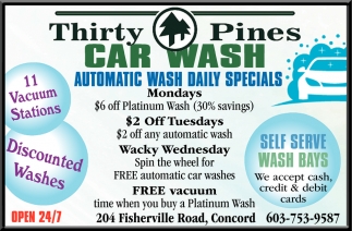 Automatic Wash Daily Specials 
