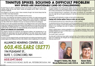 Tinnitus Spikes: Solving A Difficult Problem