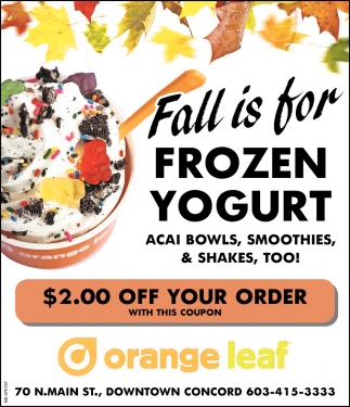 Fall Is For Frozen Yogurt