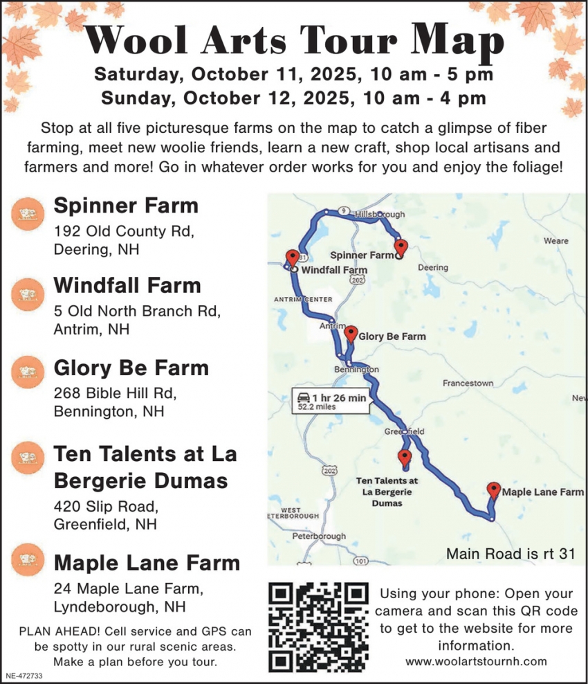 Wool Arts tour