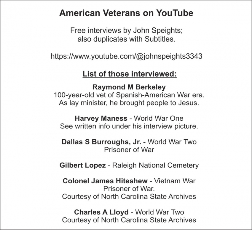 American Veterans On YouTube