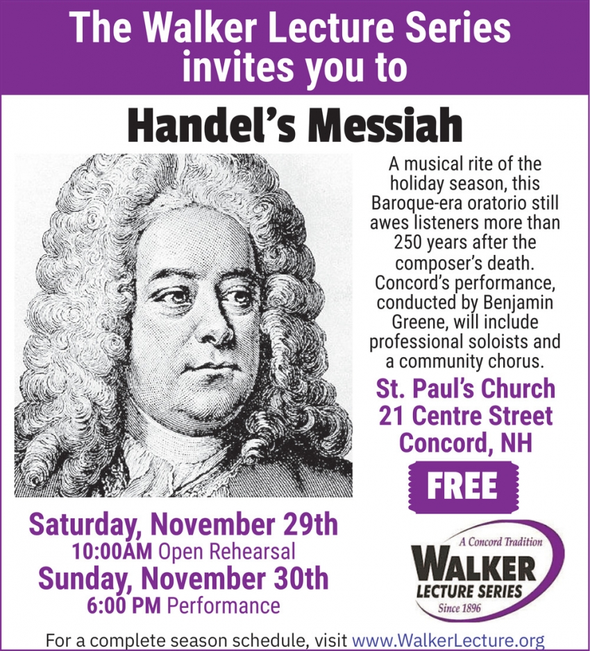 Walker Lecture Series