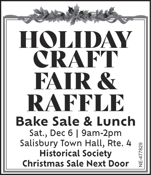 Holiday Craft Fair & Raffle