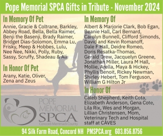 Pope Memorial SPCA