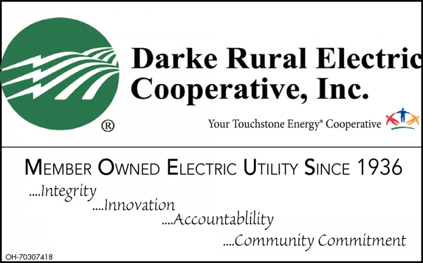 Your Touchtone Energy Cooperative Darke Rural Electric Cooperative 