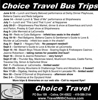 Choice Travel Bus Trips