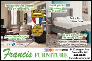 Thank You For Voting Us #1 Furniture
