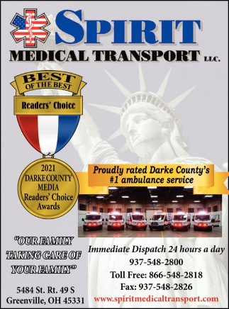 Proudly Rated Darke County's 1# Ambulance Service