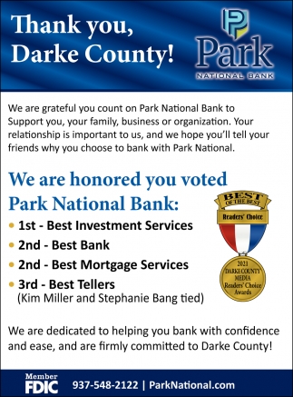 Thank You, Darke County