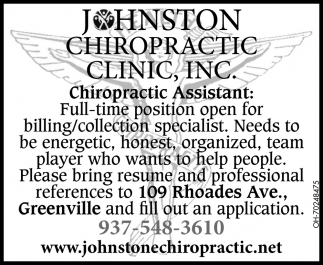 Chiropractic Assistant
