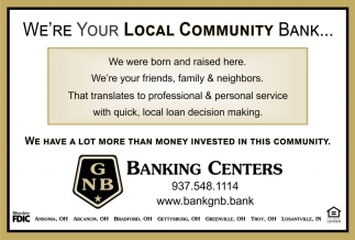 We're Your Local Community Bank