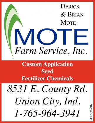 Custom Application, Seed, Fertilizer Chemicals