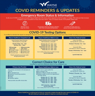 COVID Reminders & Updates