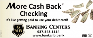 More Cash Back Checking