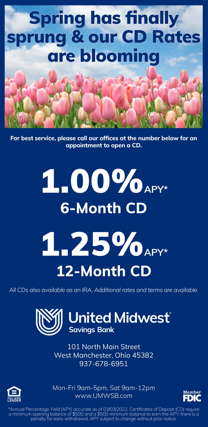 Spring Has Finally Sprung & Our CD Rates Are Blooming